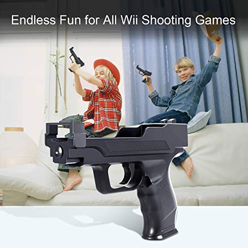 Wii Motion Plus Gun for Nintendo Wii,Pistol Shooting Motion Sensor