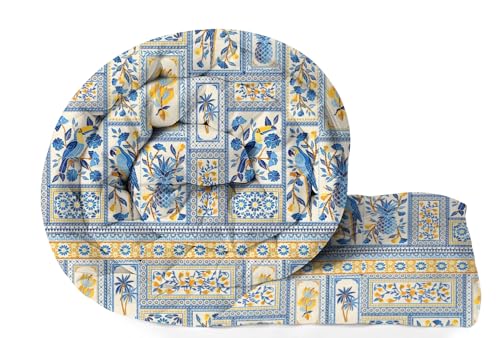 Image of Amazon Brand - Umi Reversible Double Bed Super Soft AC Comforter /Blanket /Quilt /Rajai 220 GSM Soft Microfiber Diamond Stitch (90 inch x 100 inch Inches /228cm x 254cm) - Comforter Double Bed|Blue & Yellow