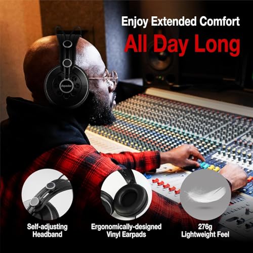 Image of Superlux Semi-Open Studio Headphones - Over-Ear, Lightweight & Comfortable, High-Fidelity Sound for Mixing, Recording, Gaming & Everyday Listening