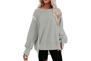 Womens Oversized Reverse Seam Sweatshirt: Elevate Your Casual Style