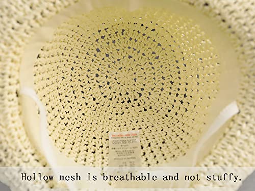 Toddler Girl Summer Straw Hat Wide Brim Beach Hat Sun Visor Hat Kids Sun Protection Hat3