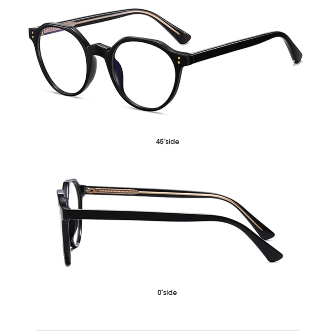 Occhiali da vista retrò da uomo, occhiali da vista rotondi trasparenti da donna, occhiali alla moda