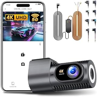 Dashcam Bundle: 4K Front Kamera C200 + 3,5m Hardwire Kit mit Unterspannungsschutz