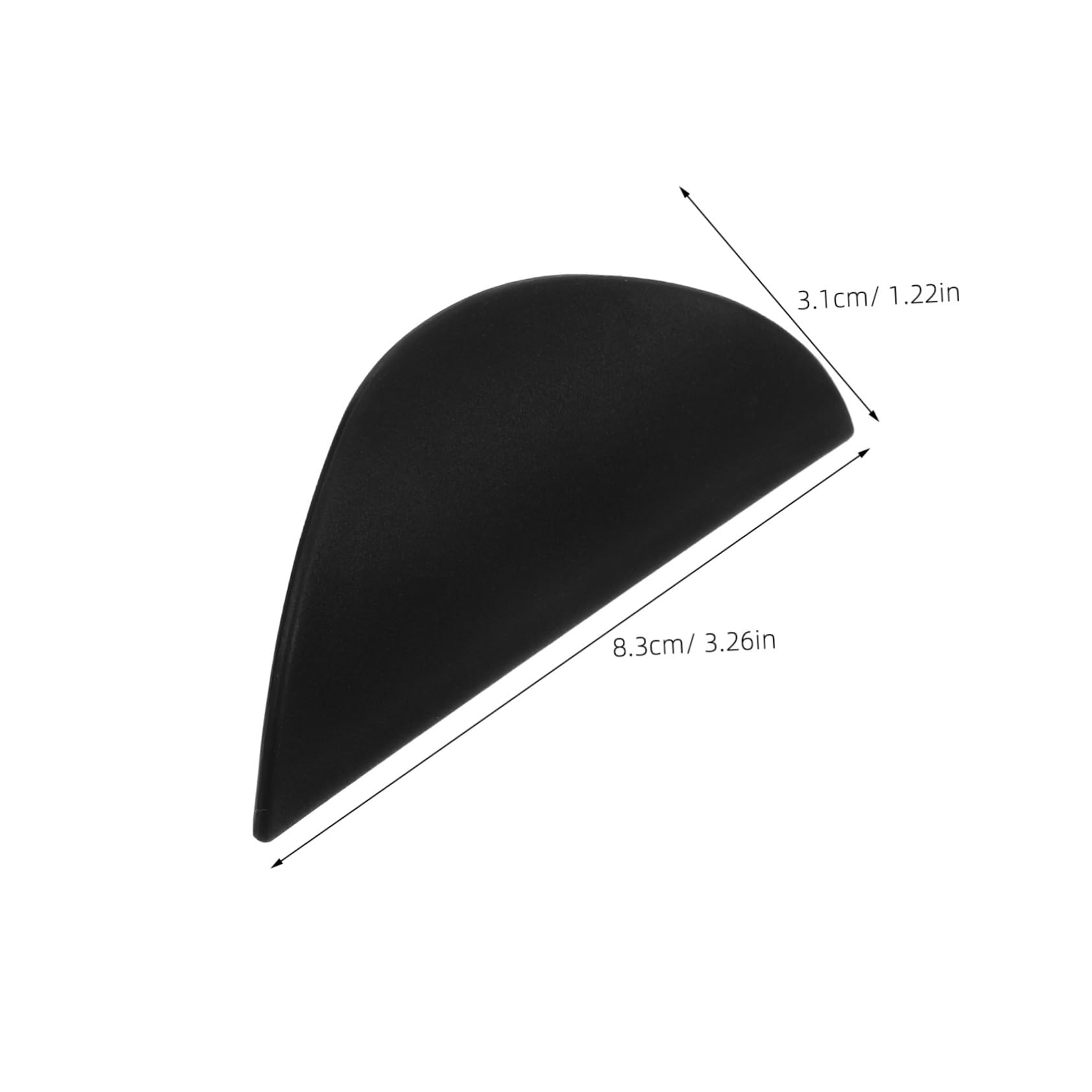 balacoo 6pcs Self Adhesive Crescent Cabinet Pulls Easy Install Black Semicircle Handles for Kitchen Cupboard Wardrobe and Drawer Comfortable Grip and Strong Adhesive Design