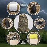 100L Camping Hiking Backpack,Molle military Tactical rucksack backpack,Waterproof Lightweight Hiking Backpack (Woodland Camo-C) - Image 4
