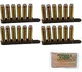 Nimrod's Wares Desantis .38 .357 Swift Strip Speed Loader 6 Rounds 4-pk Microfiber Cloth