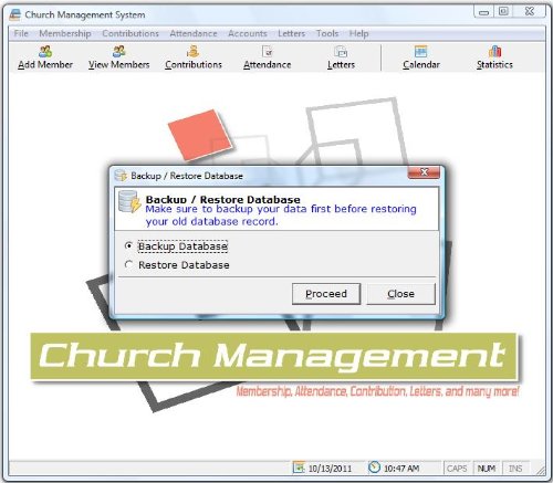 Church Management Software Professional Membership System; Church Facilities, Office, Bookkeeping and Finances Administration Software; PC Only CD-ROM; Single License (50,000 Members) - Image 4