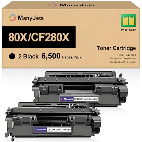 Cartouche toner 80X CF280X de rechange noir compatible HP Pro 400 M401 M425 P2035