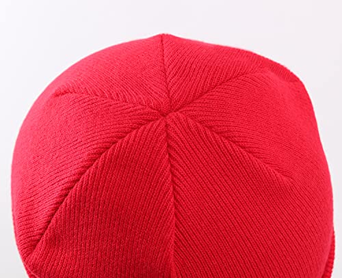 Image of Home Prefer Mens Winter Hats Acrylic Knit Cuff Beanie Cap Warm Womens Beanie Hat