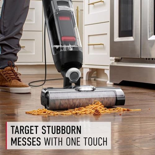 Image of Hoover Streamline Corded Hard Floor Cleaner, FH46000V + Hoover Pet Hard Floor Cleaner, Concentrated Pet Cleaning Solution for Hard Floor Machines, 64 oz, AH31451
