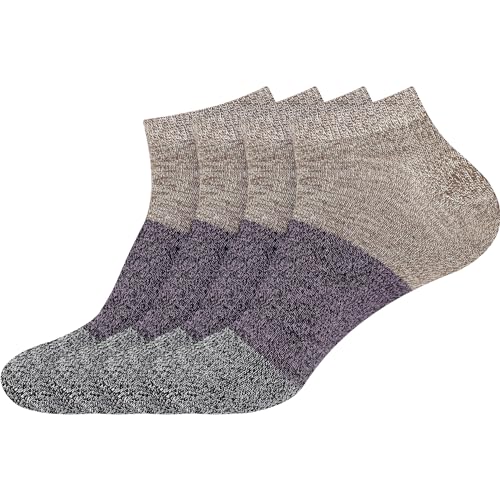 Men's Bamboo Rayon Stripe Style Sports Superior Wicking Athletic Casual Ankle Socks