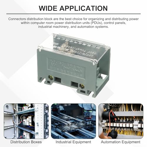 Bloques de terminales de riel DIN 690V 400A para armarios de distribución 6