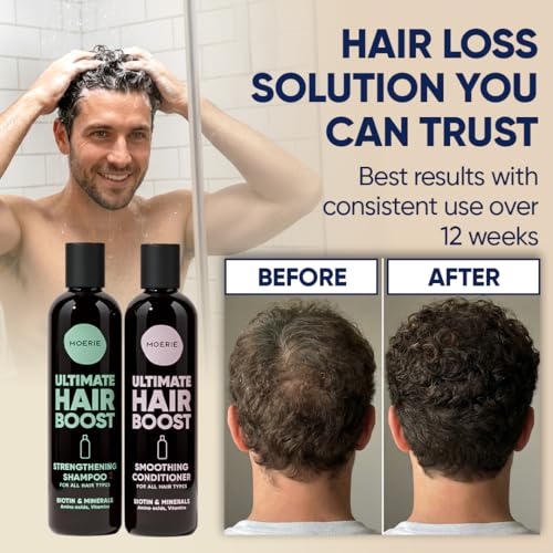 Image of Moerie Hair Growth Shampoo and Conditioner for Women and Men, Hair Loss Solution with Biotin and Rosemary, Thickening Shampoo and Conditioner for Thinning Hair - Promotes Regrowth, Double Set