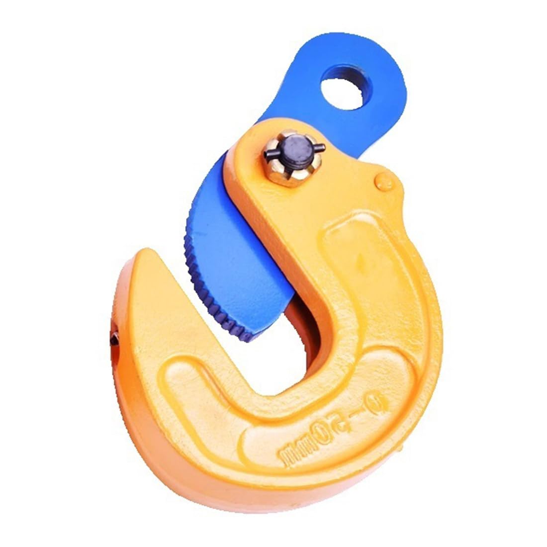 1/2/3/5/10Ton Horizontal Plate Clamp Anti-Slip Lifting Tongs, Heavy Duty Steel Plate Tongs Industrial Handling Lifting Equipment, for Sheet Lifting and Transportation(Size:2T/0-20mm)