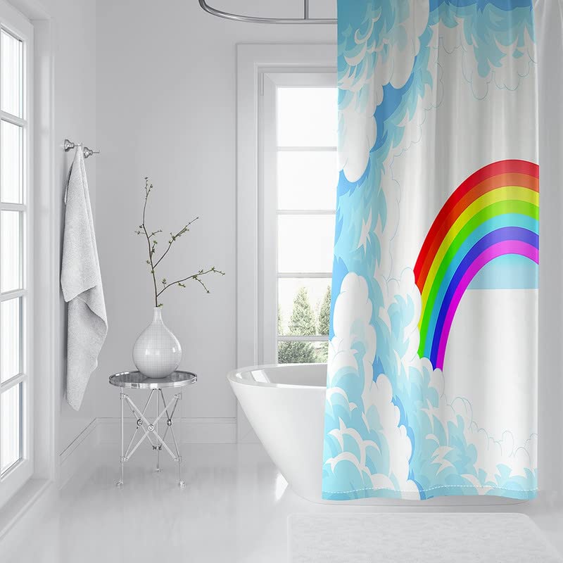 Tenda Doccia 240x200cm Anti-Muffa impermeabile Tenda da Doccia Lavabile Tessuto in Poliestere Tende da Bagno con 12 Ganci e Orlo Ponderato per la decorazione di bagni e vasche da bagno, Foglie verdi