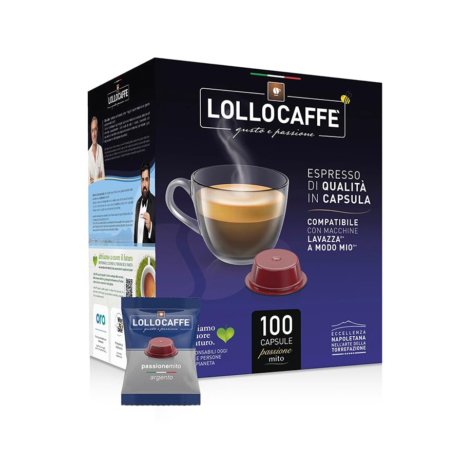 600 Capsule Lollo Compatibili A Modo Mio Miscela Argento Espresso