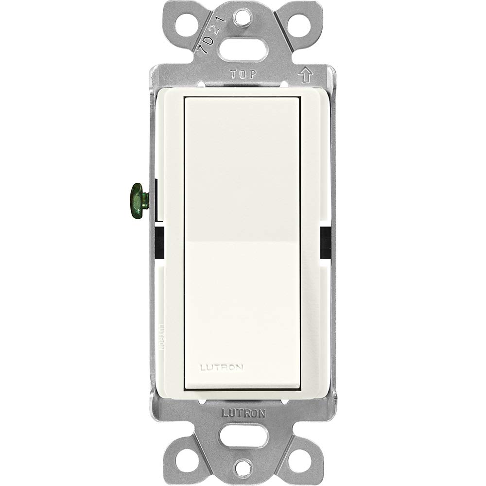 Lutron Claro 15 Amp 3-Way Rocker Switch, SC-3PS-BI, Biscuit