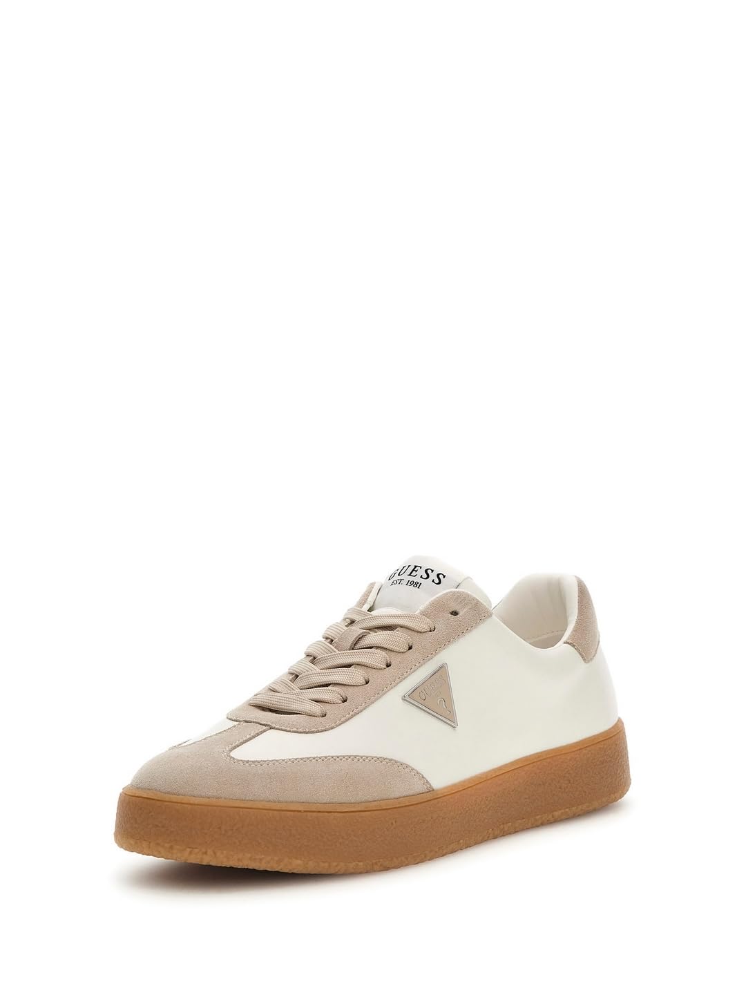 Guess Scarpe Uomo Sneaker Wiman In Pelle White/Beige Taglia Scarpa: 43-image