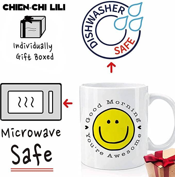 Inspirational Quote You are Awesome Birthday Mug Gifts for Women Men, Appreciation Gifts for Women, Novelty Thank You Mug Gifts for Female Teacher Colleague Boss Co-worker Friends - Image 2