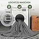 OneAmg Erdungsbettlaken,152x203x38cm Erdungsmatte mit EU Erdungskabel 5% Silberfaser und 95% Bio-Baumwolle Grounding Bed Sheet für Verbesserten Schlaf (Queen Grau)