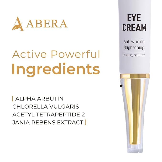 Miniatura 6 de ABERA Crema de ojos reparadora natural, minimiza las bolsas y la hinchazón debajo de los ojos, reduce las arrugas, las líneas finas y las ojeras,