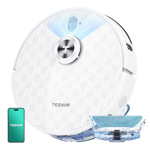 Tesvor S8Pro Saugroboter mit Wischfunktion -8000Pa Staubsauger Roboter 3in1...