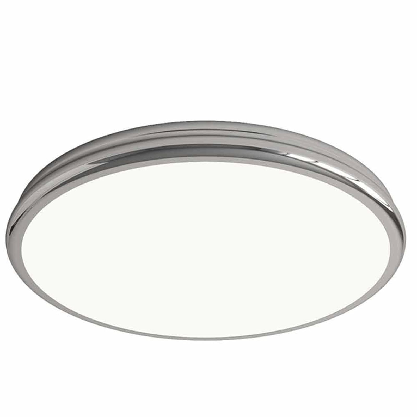 DUddTTW Adjustable Ceiling Light Fixture Round Flush Mount Lighting LED Close to Ceiling Light 3000K/4000K/6000K Ceiling Lamp Chandelier(Silver,40cm/15.7in)
