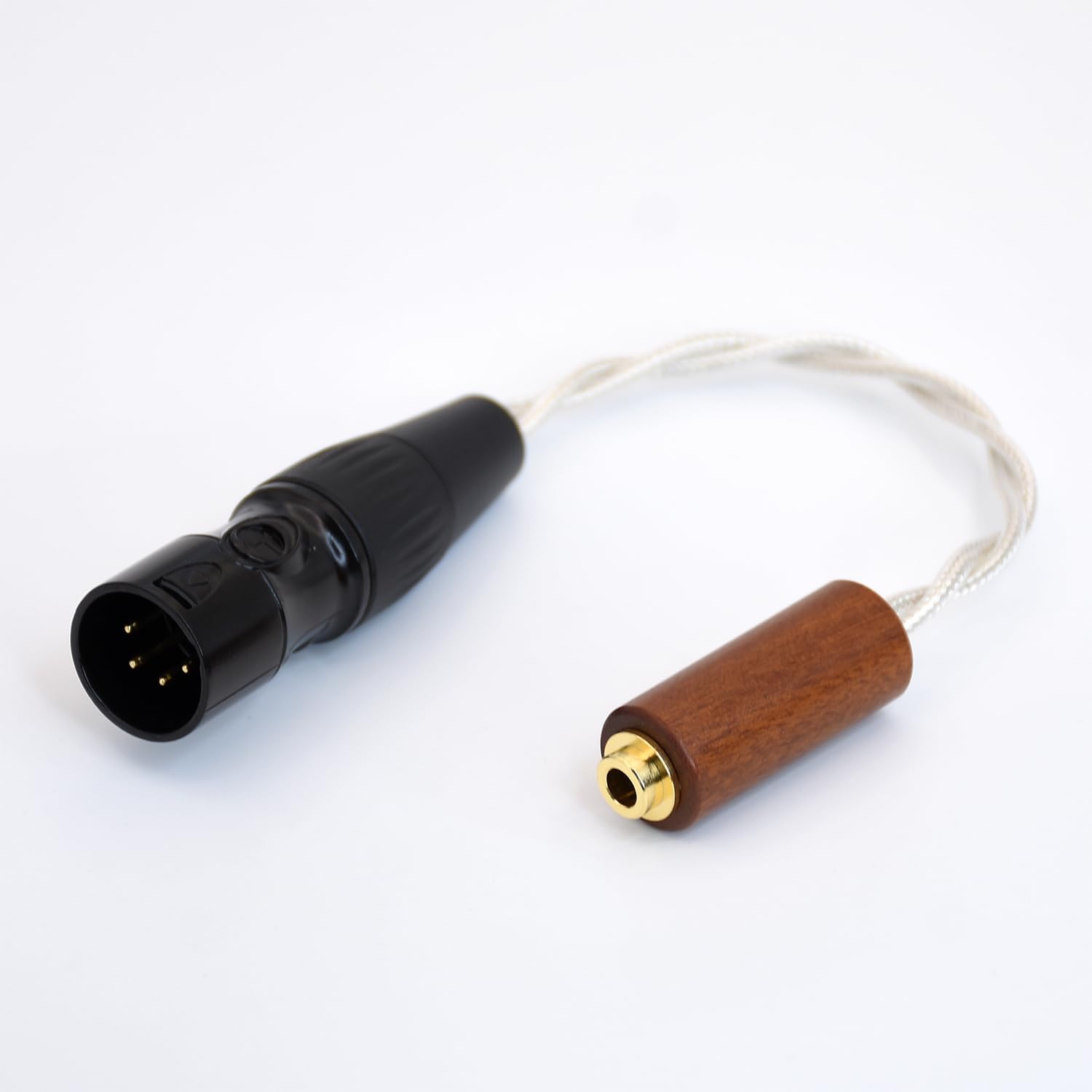 4pin XLR Male to 4.4MM Female Balanced Crystal Clear Silver Plated Shield Audio Adapter for Sony NW-WM1Z 1A MDR-Z1R TA-ZH1ES PHA-2-image-19