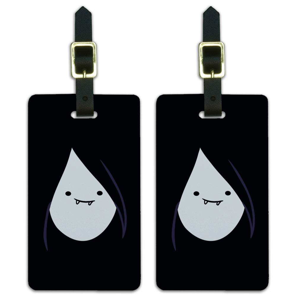 Adventure Time Marceline Head Luggage ID Tags Suitcase Carry-On Cards - Set of 2