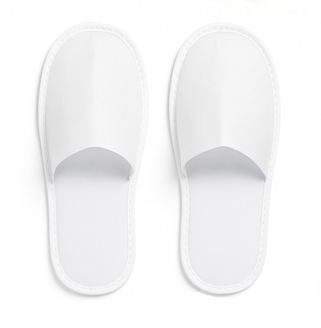 UD disposable slipper bathroom slippers for hotel spa clinic home use and throw washroom slipper White Terry Towel anti slip Non-Slip bath travel slipper-image-21