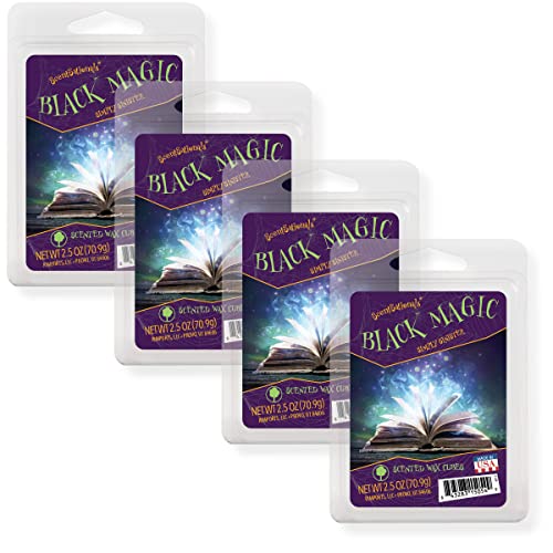 Scentsationals Wax Melts, Wax Cubes Strong Scent - Enchanted Night Collection Black Magic - Long Lasting Scented Melts for Warmer, 10oz (24-Cubes)