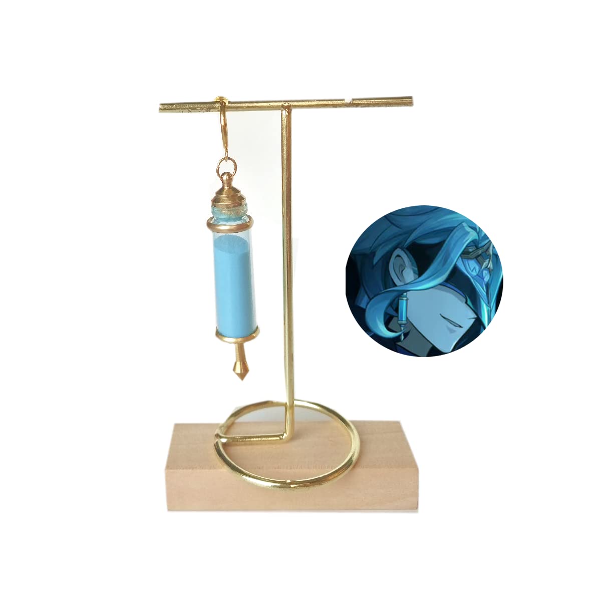 Dottore Cosplay Earring,Game Cosplay Luminous Earring for Hallween