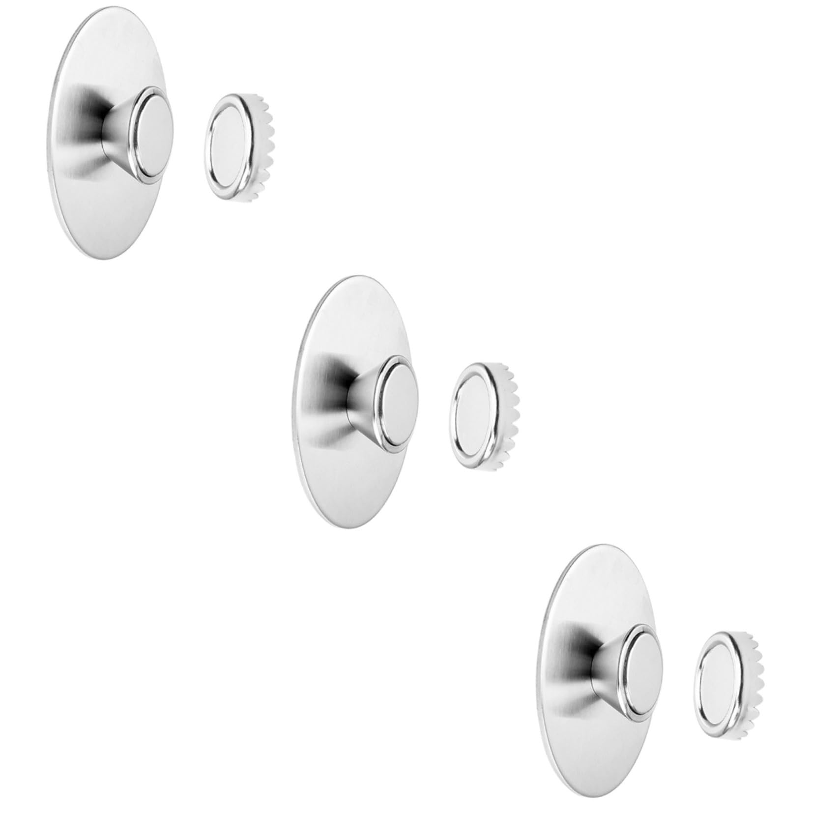 Juego De 3 Jaboneras De Baño con Drenaje Magnético para Montaje En Pared Diseño Moderno Y Elegante 2 Unidades X 3