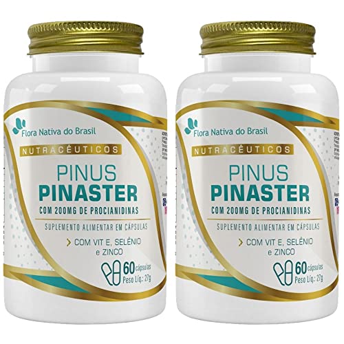 KIT 2X Pinus Pinaster + Vitamina E, Selênio e Zinco 60 cápsulas - Flora Nativa