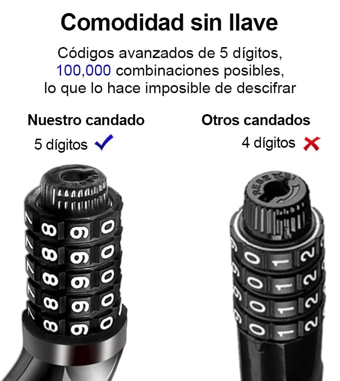 Candado para cadena de bicicleta 9 Imagen adicional