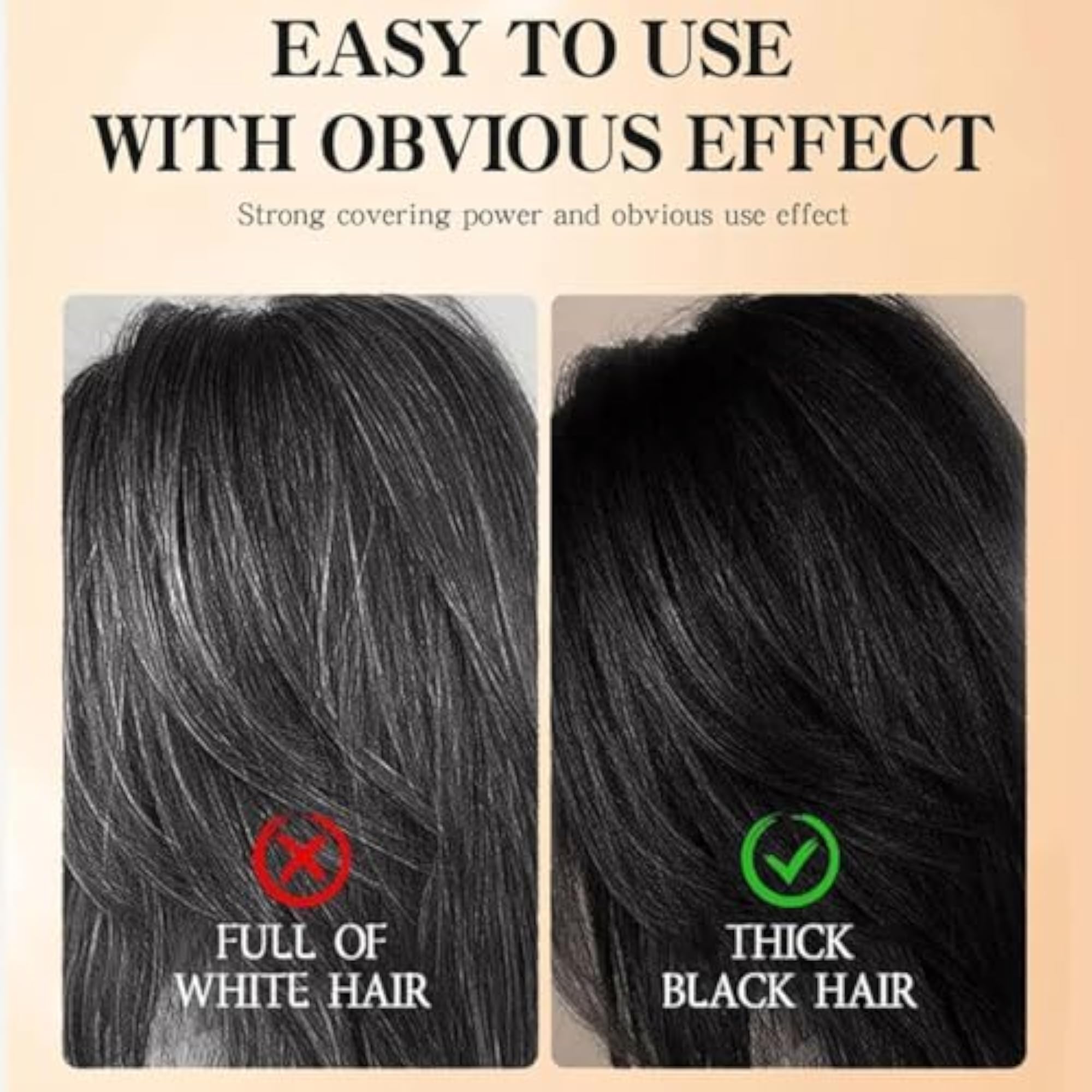 2-in-1 Hair Color Stick with Comb for Grey Hair Touch-Up