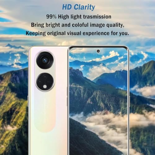 Image of STP FEEL UV Premium Tempered Glass Screen Protector Guard For Oppo Reno 8T 5G (6.7 Inch, Pack of 1) Full Adhesive UV Curved Case Friendly HD Clarity with easy installation kit for Smartphone