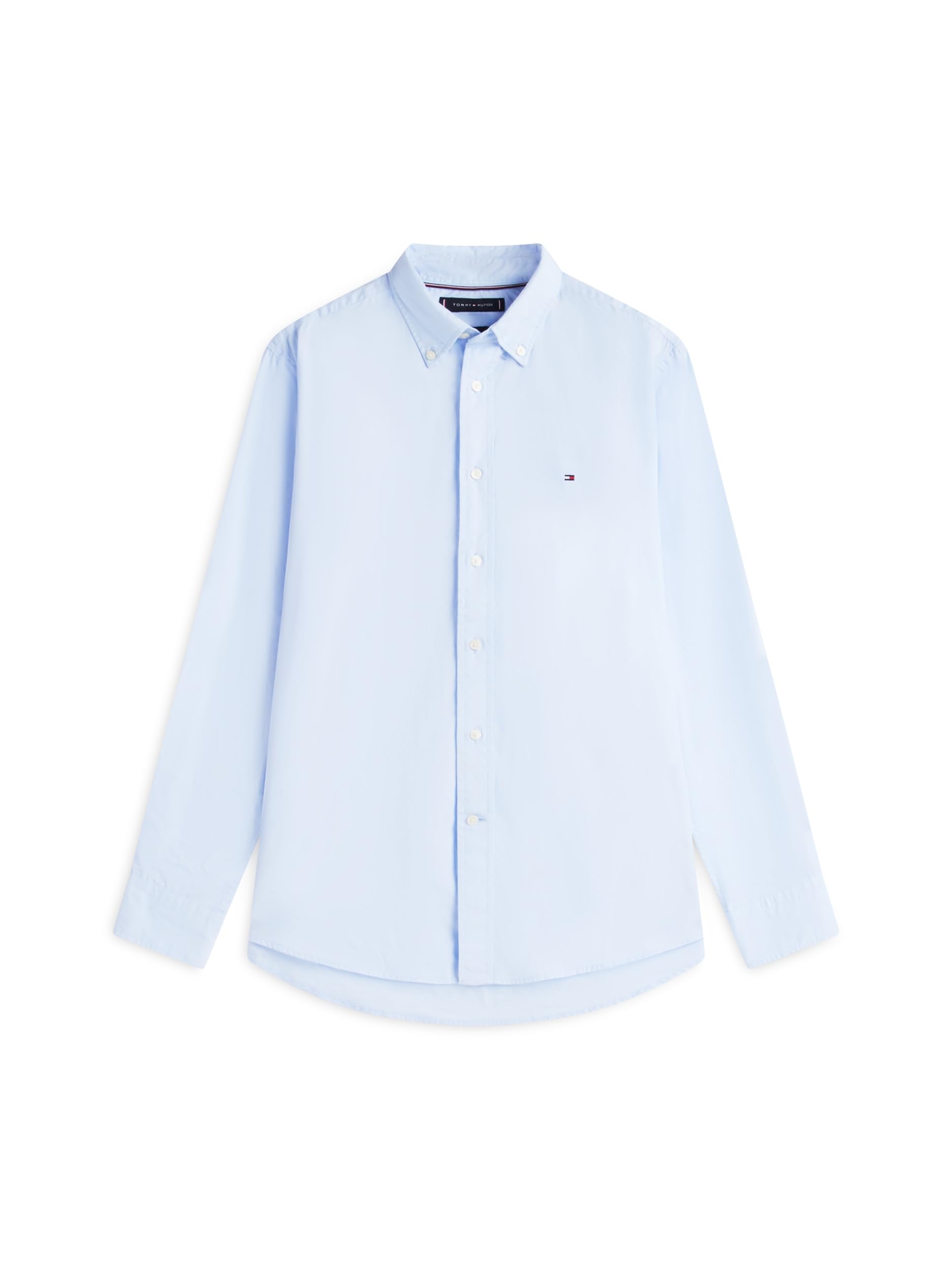 Tommy Hilfiger Herren Hemd Flex Poplin Mini Tartan Shirt mit Spitzkragen