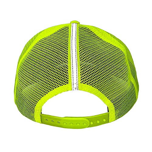 John Deere Men's High Visibility Yellow Cap With Reflective Trim #TOP4
