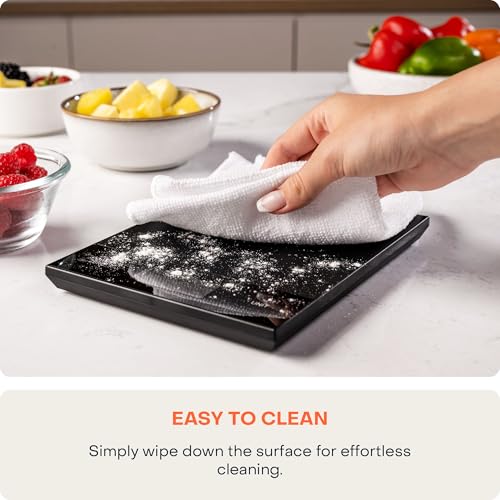 ميزان طعام من نوتريكوك، ميزان مطبخ رقمي 11 باوند، الوزن بالجرام والاونصة (1 غرام دقيق) للخبز والطبخ والتغذية واعداد الوجبات، وظيفة الوزن الفارغ