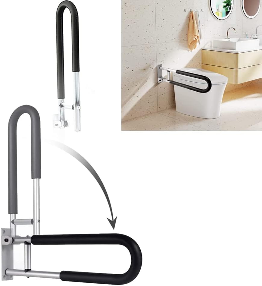 Shower Riser Grab Rails Amazon.com: Toilet Grab Bars Rails Handrails 24Inch Toilet Handles ...