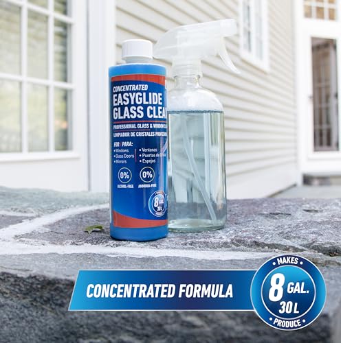 Image of UNGER Professional Streak-Free EasyGlide Glass Cleaner Concentrate, Ammonia-Free, Makes 8 Gallons of Solution, Safe for Tinted Windows, LOW-E, Windshields, and Mirrors, 12 Fl Oz (Pack of 6)