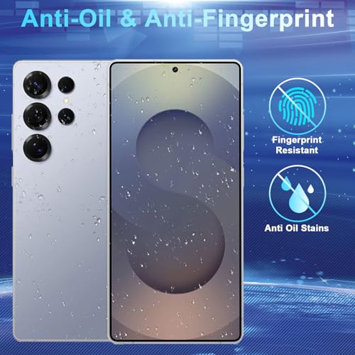 Image of [2+2 Pack] Privacy Screen Protector for Galaxy S25 Ultra 5G - 2 Tempered Film + 2 Camera Lens Glass, High Clarity, Bubble Free, Anti-Spy Protection - Scratch Resistant