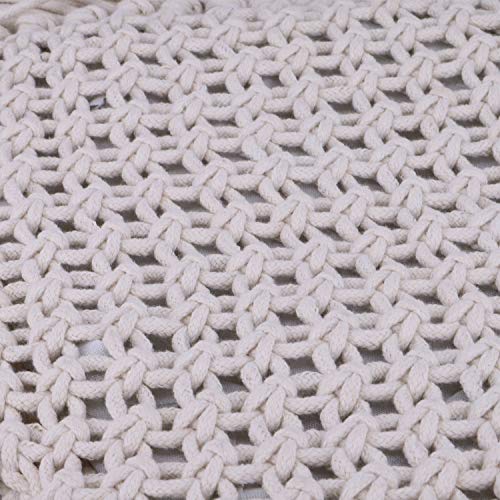 Women's Crochet Crossbody Bag Hand-Woven Boho Long Tassels Summer Beach Cotton Messenger Shoulder Bag with Zipper (White) 6