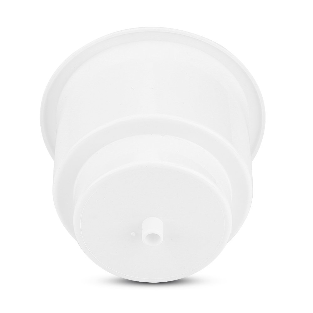 3-Pack Of Jumbo White Plastic Cup Holders - Universal 3 5/8" Size With Drain Hole