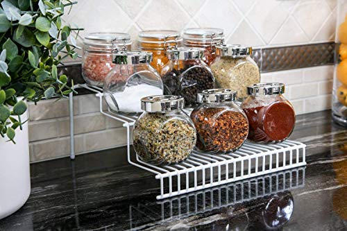 Image of Glass Masala Jar Set of 4 (200 ml) | Premium Thick Round Glass Spice Containers | Airtight Kitchen Storage Jars for Masala, Dry Fruits & Herbs | Fridge-Safe Transparent Bottles (4)