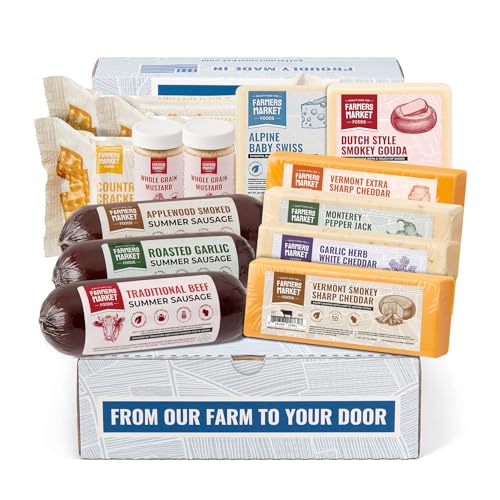 Farmers Market Gift Basket, Keto, Paleo, Low Sodium, Low Sugar, Charcuterie Board, Father's Day Meat and Cheese Gift Baskets, Heritage Collection