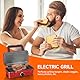 Sandwichmaker 3 IN 1, 1200W & 5-Gang-Temperaturregelung Waffeleisen, Cool-Touch-Griff, Sandwichtoaster, Kontaktgrill mit 3 Antihaftplatten für Sandwich, Waffeln, Fleisch, LED-Leuchten, Retrorot