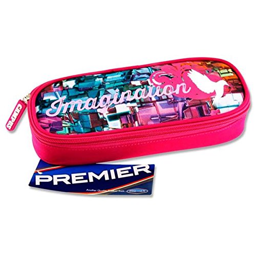 Premier Stationery C5615686 Imagination Design Campus - Estuche ovalado con cremallera