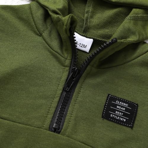 Image of YOUNGER STAR Toddler Baby Boy Girl Clothes Fall Winter Outfits Long Sleeve Hoodie Sweatshirt Sweat Pants Cotton Sweatsuits